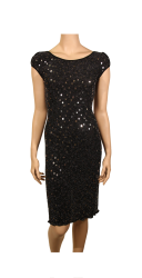 Robe lamé argent