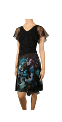 Robe Livia pailletée bleue