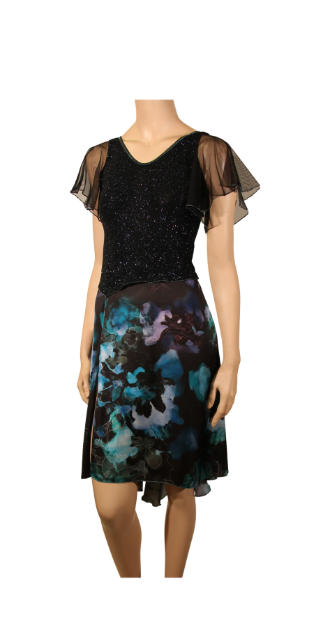Robe Livia pailletée bleue
