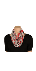 Snood voile graphique