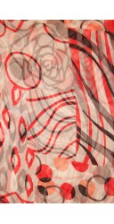 Snood voile graphique
