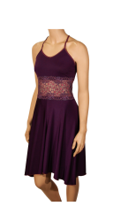 Robe dos croisée, violette