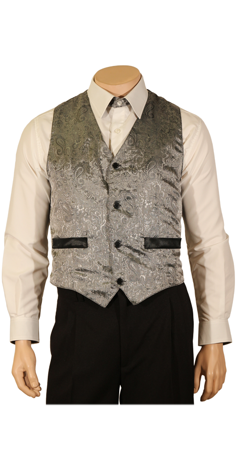 Gilet de costume gris argent