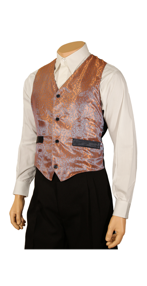 Gilet de costume jacquard