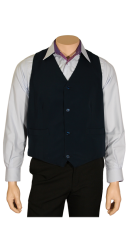 Gilet coupe ajustée, encolure en V