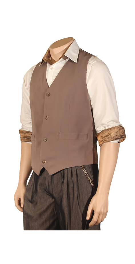 Gilet beige uni, coupe ajustée