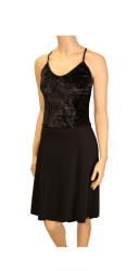 Robe Bailando velours noir pailleté