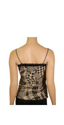 Top CORAZON imprimé beige