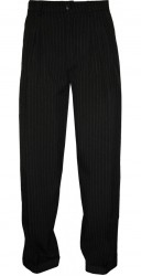Pantalon tango homme noir rayé gris