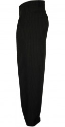 Pantalon tango homme noir rayé gris