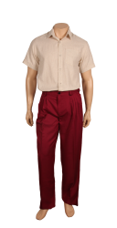Tanguero (4 plis) Twill souple bordeaux