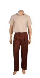 Tanguero (4 plis) Twill souple marron noisette