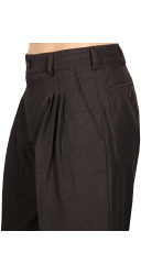 Tanguero (4 plis) Twill chambray gris foncé