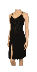 Robe dos-nu 2 en 1, pailletée