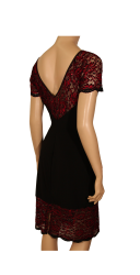 Robe Preciosa à dentelle rouge