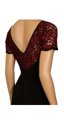 Robe Preciosa à dentelle rouge