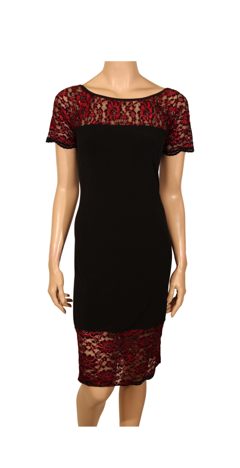 Robe Preciosa à dentelle rouge