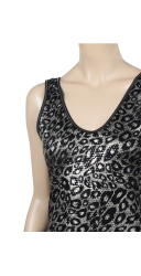 Robe à imprimé léopard doré