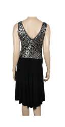 Robe à imprimé léopard doré