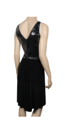 Robe Brisa à sequins argents